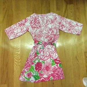 Girls Lilly shift dress with tie belt